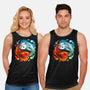 Yin Yang Fire Water Dragons-unisex basic tank-Vallina84