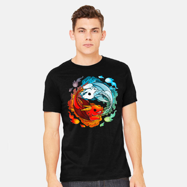 Yin Yang Fire Water Dragons-mens heavyweight tee-Vallina84