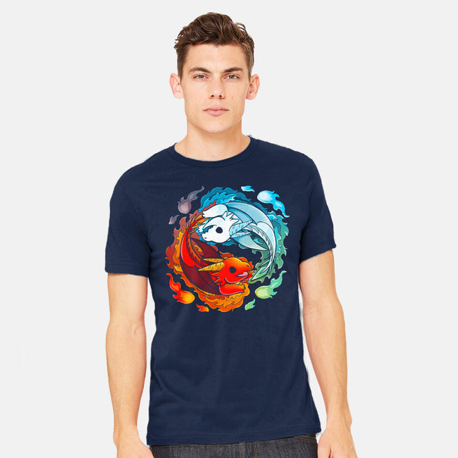 Yin Yang Fire Water Dragons-mens heavyweight tee-Vallina84
