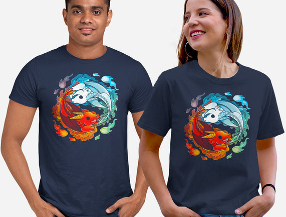 Yin Yang Fire Water Dragons