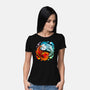 Yin Yang Fire Water Dragons-womens basic tee-Vallina84