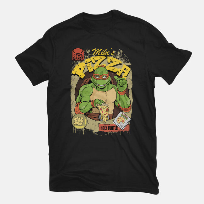 Mike's Pizza-womens fitted tee-Nihon Bunka