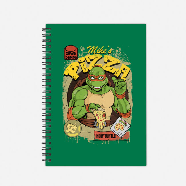 Mike's Pizza-none dot grid notebook-Nihon Bunka