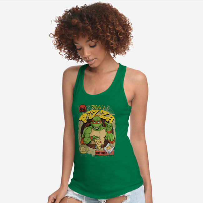 Mike's Pizza-womens racerback tank-Nihon Bunka