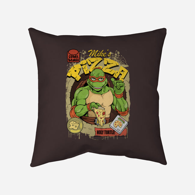Mike's Pizza-none removable cover w insert throw pillow-Nihon Bunka
