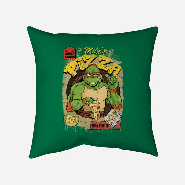Mike's Pizza-none removable cover w insert throw pillow-Nihon Bunka
