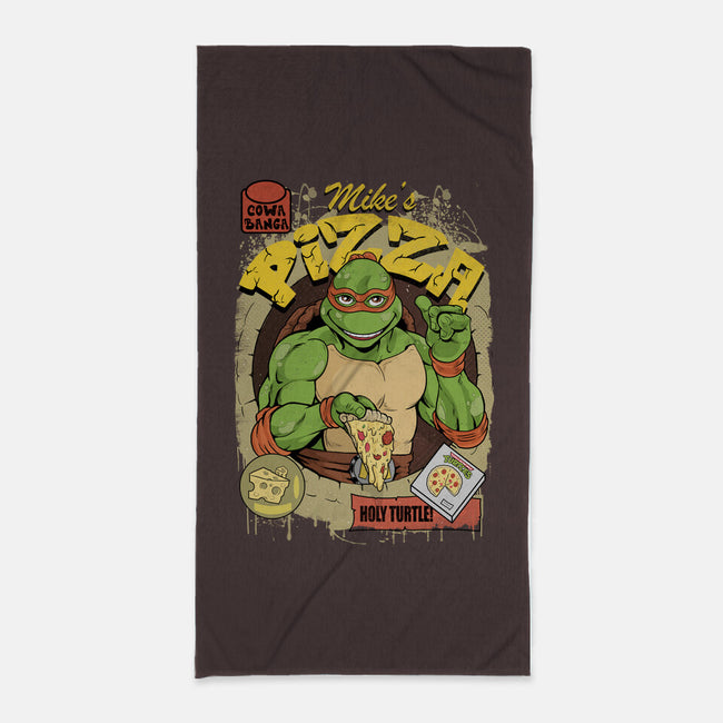Mike's Pizza-none beach towel-Nihon Bunka