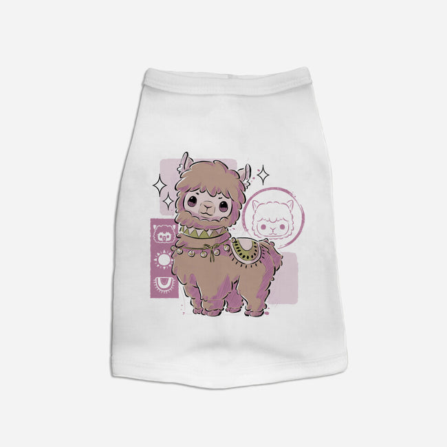 Cute Alpaca-dog basic pet tank-xMorfina