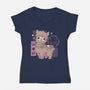 Cute Alpaca-womens v-neck tee-xMorfina