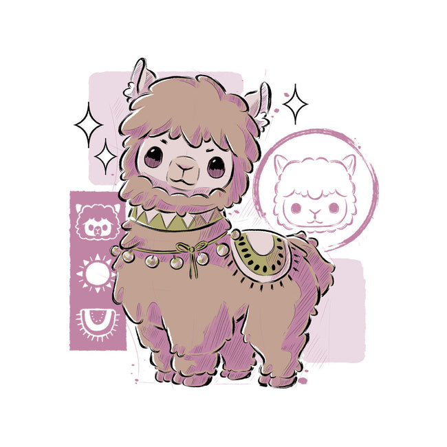 Cute Alpaca-none stretched canvas-xMorfina