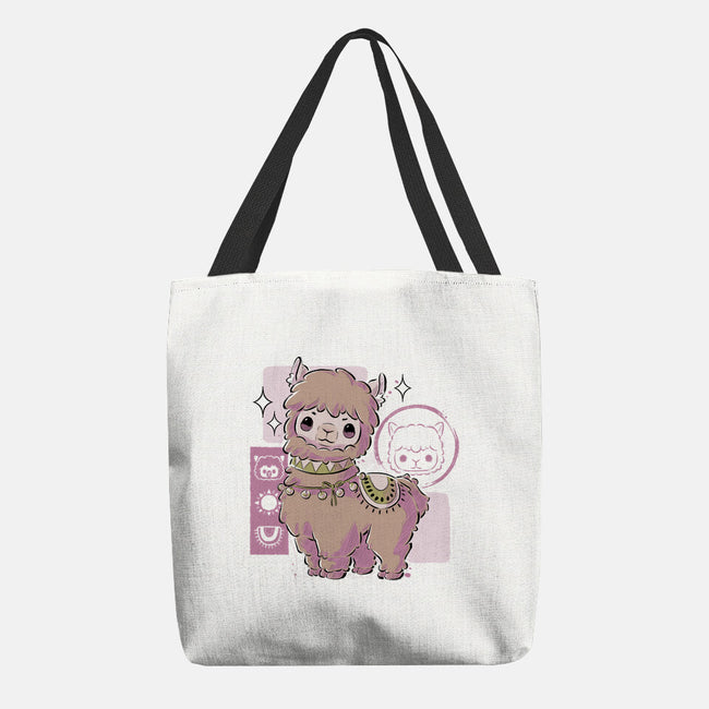 Cute Alpaca-none basic tote bag-xMorfina