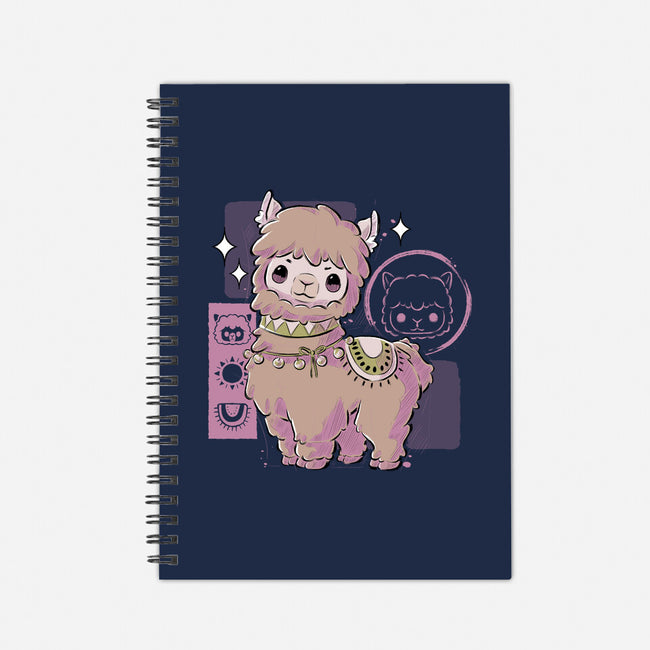 Cute Alpaca-none dot grid notebook-xMorfina