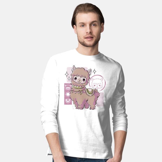 Cute Alpaca-mens long sleeved tee-xMorfina