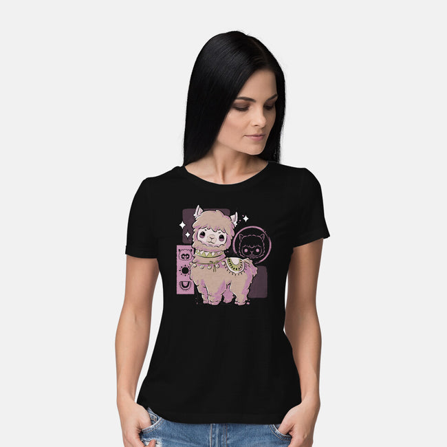 Cute Alpaca-womens basic tee-xMorfina