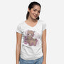 Cute Alpaca-womens v-neck tee-xMorfina
