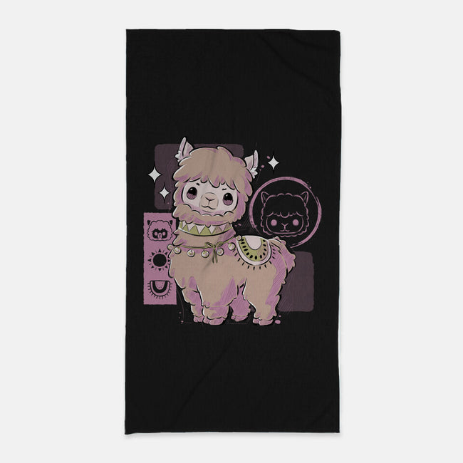 Cute Alpaca-none beach towel-xMorfina