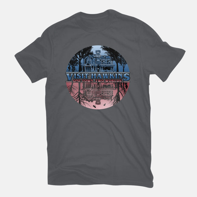 One Town Two Worlds-mens basic tee-NMdesign