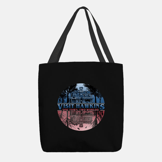 One Town Two Worlds-none basic tote bag-NMdesign