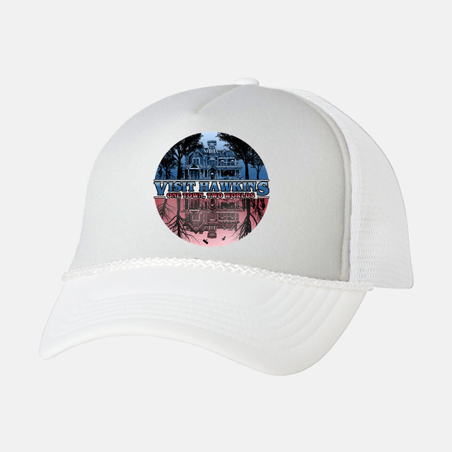 One Town Two Worlds-unisex trucker hat-NMdesign