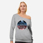 One Town Two Worlds-womens off shoulder sweatshirt-NMdesign