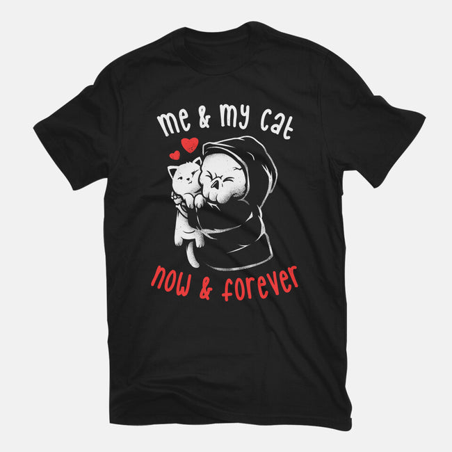 Me And My Cat-womens fitted tee-eduely
