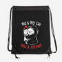 Me And My Cat-none drawstring bag-eduely