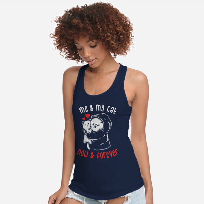 Me And My Cat-womens racerback tank-eduely