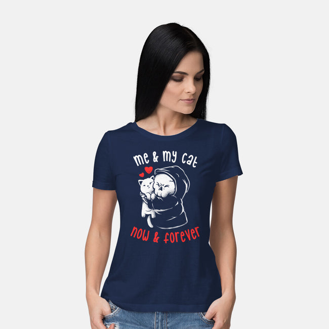 Me And My Cat-womens basic tee-eduely
