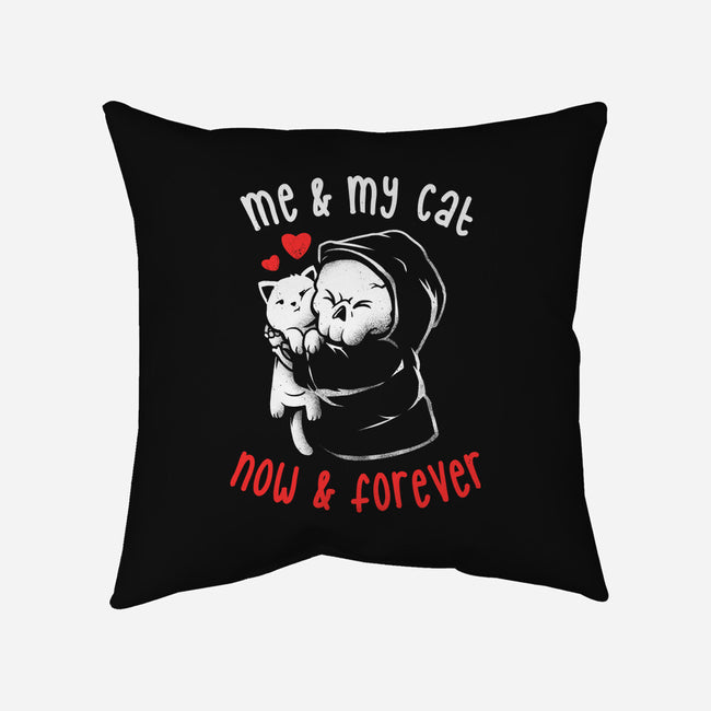 Me And My Cat-none removable cover w insert throw pillow-eduely