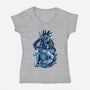 Princess Wolf-womens v-neck tee-Sux