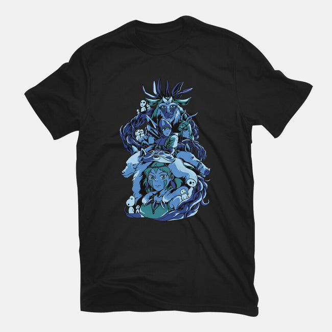 Princess Wolf-womens fitted tee-Sux