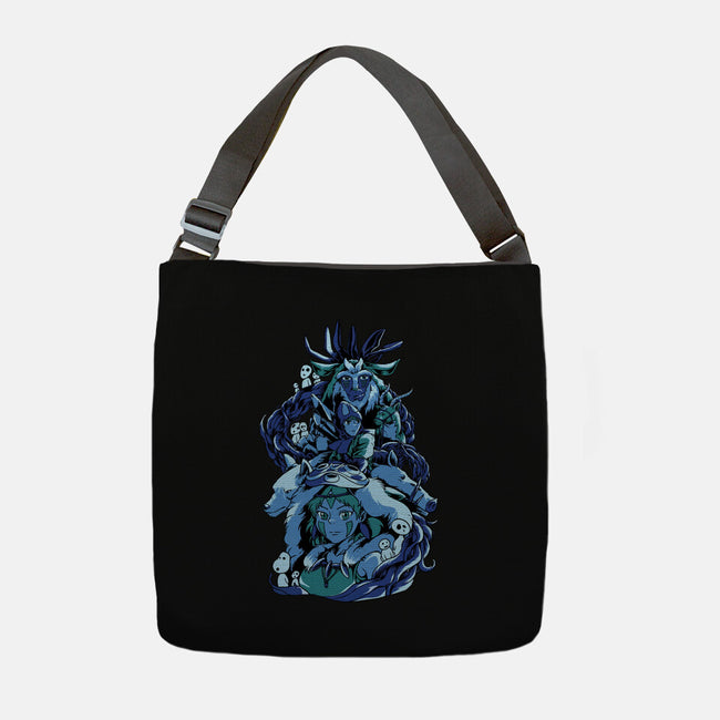 Princess Wolf-none adjustable tote bag-Sux