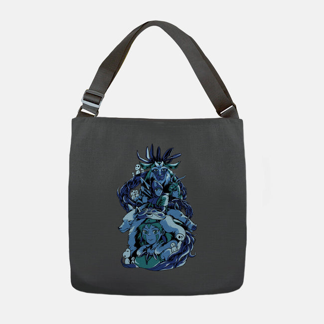 Princess Wolf-none adjustable tote bag-Sux