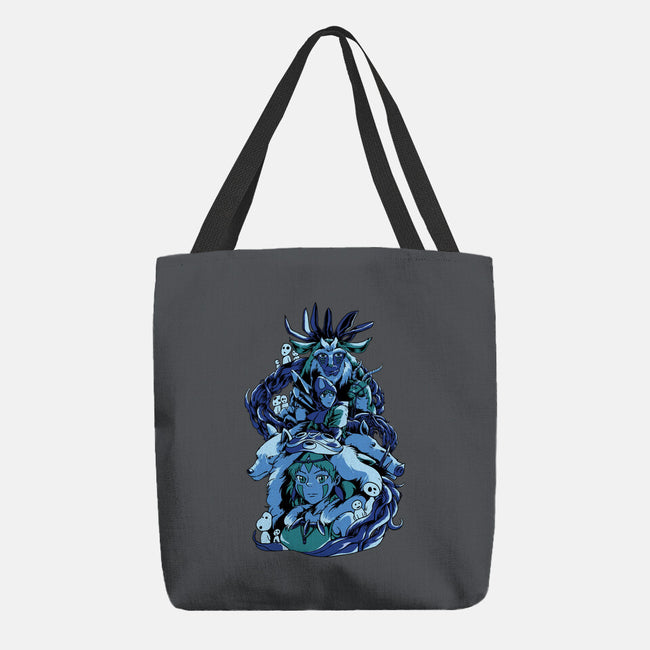 Princess Wolf-none basic tote bag-Sux