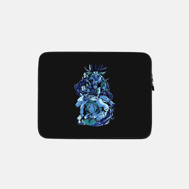 Princess Wolf-none zippered laptop sleeve-Sux