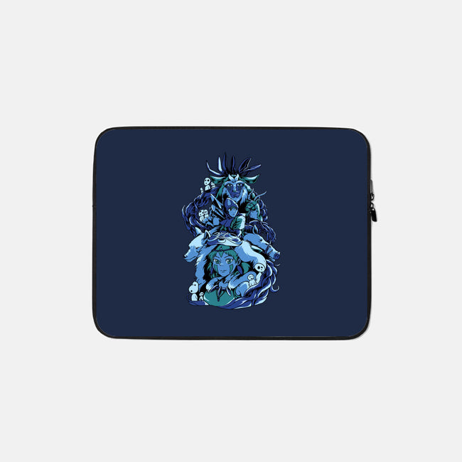 Princess Wolf-none zippered laptop sleeve-Sux