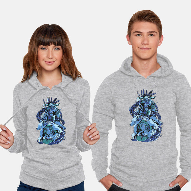 Princess Wolf-unisex pullover sweatshirt-Sux