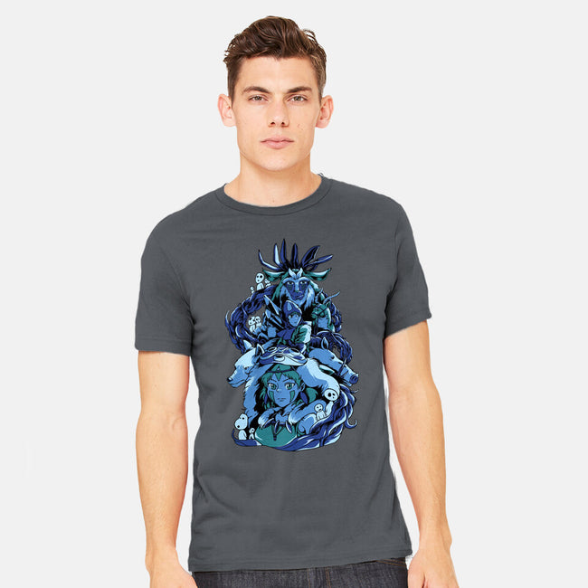 Princess Wolf-mens heavyweight tee-Sux