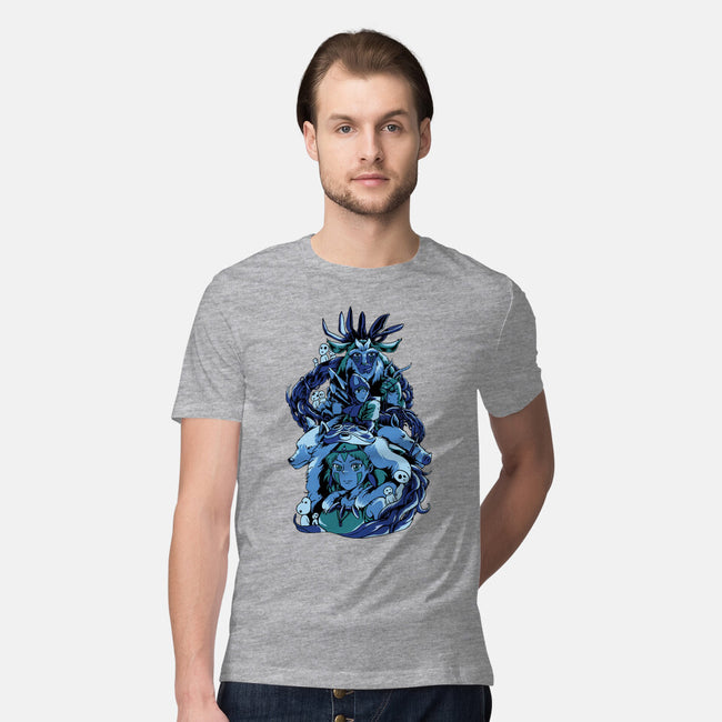 Princess Wolf-mens premium tee-Sux