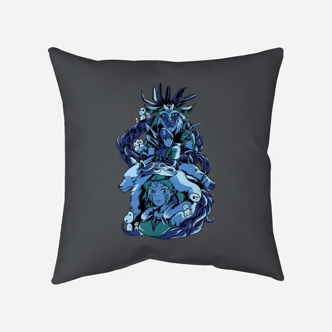 Princess Wolf-none removable cover w insert throw pillow-Sux