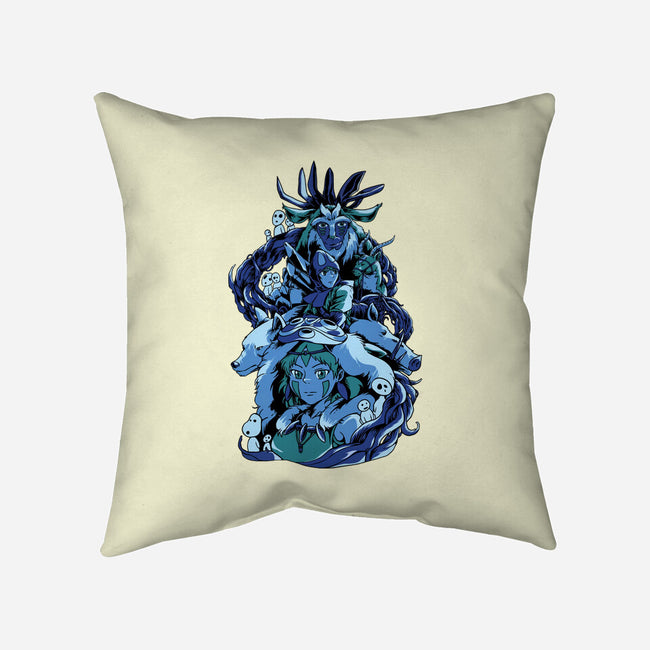 Princess Wolf-none removable cover w insert throw pillow-Sux