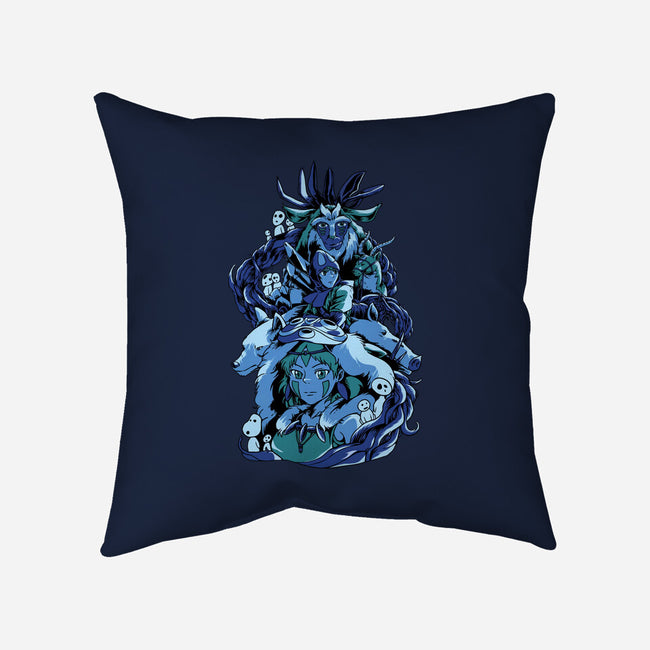 Princess Wolf-none removable cover w insert throw pillow-Sux