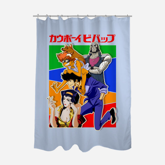 The Cowboy Team-none polyester shower curtain-bellahoang