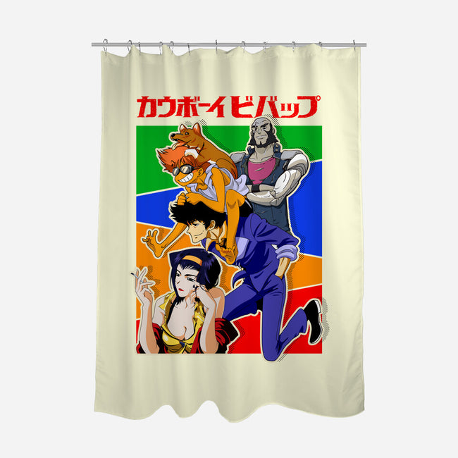 The Cowboy Team-none polyester shower curtain-bellahoang