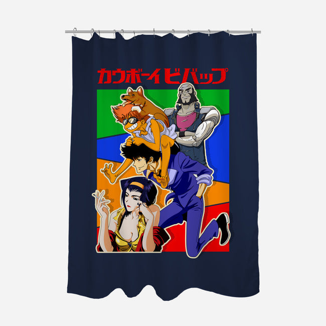 The Cowboy Team-none polyester shower curtain-bellahoang