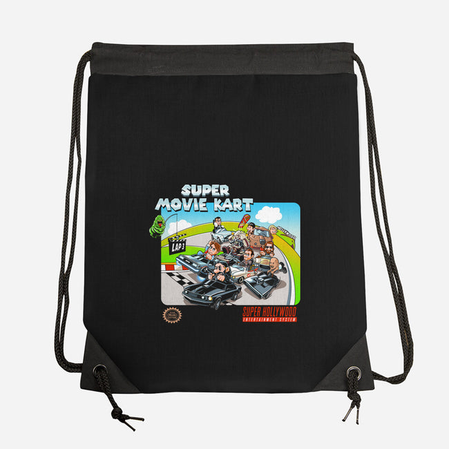 Super Movie Kart-none drawstring bag-goodidearyan