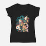 The Beginning Of The End-womens v-neck tee-1Wing