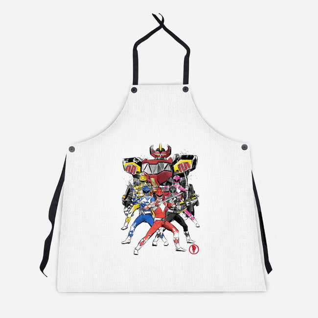 Rangers Sumi-E-unisex kitchen apron-DrMonekers