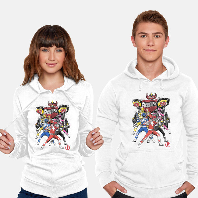 Rangers Sumi-E-unisex pullover sweatshirt-DrMonekers