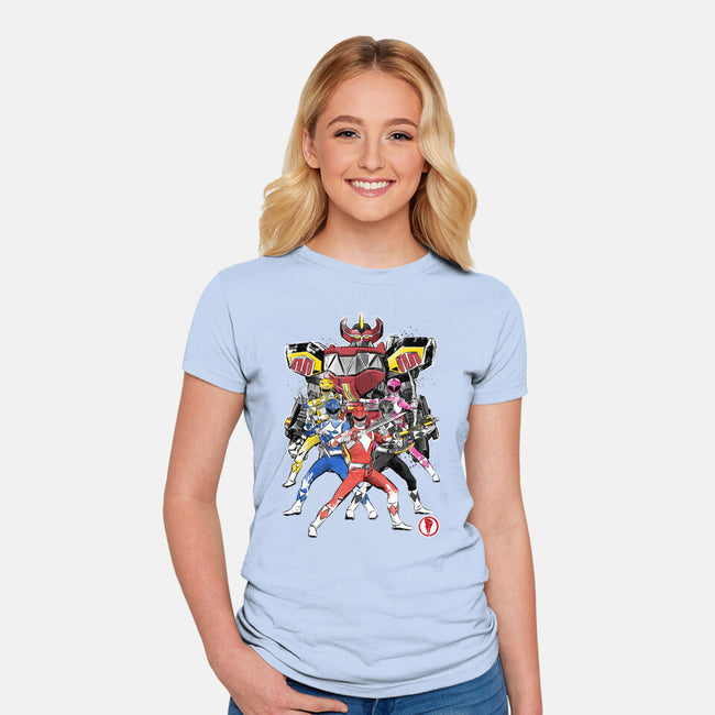 Rangers Sumi-E-womens fitted tee-DrMonekers